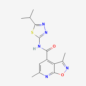 N-(5-isopropyl-1,3,4-thiadiazol-2-yl)-3,6-dimethylisoxazolo[5,4-b]pyridine-4-carboxamide