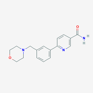 6-[3-(morpholin-4-ylmethyl)phenyl]nicotinamide