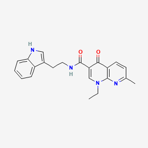 1-ethyl-N-[2-(1H-indol-3-yl)ethyl]-7-methyl-4-oxo-1,4-dihydro-1,8-naphthyridine-3-carboxamide