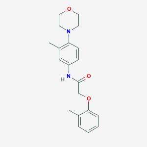 N-[3-methyl-4-(4-morpholinyl)phenyl]-2-(2-methylphenoxy)acetamide