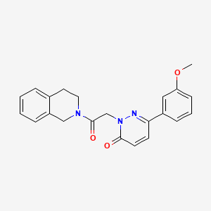 2-[2-(3,4-dihydro-2(1H)-isoquinolinyl)-2-oxoethyl]-6-(3-methoxyphenyl)-3(2H)-pyridazinone