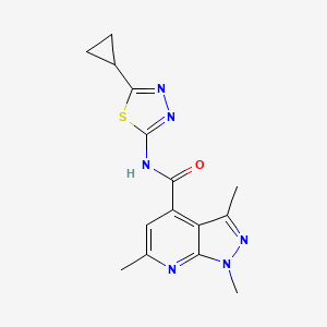 N-(5-cyclopropyl-1,3,4-thiadiazol-2-yl)-1,3,6-trimethyl-1H-pyrazolo[3,4-b]pyridine-4-carboxamide