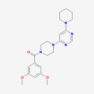 4-[4-(3,5-dimethoxybenzoyl)-1-piperazinyl]-6-(1-piperidinyl)pyrimidine