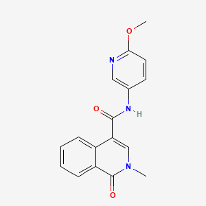 N-(6-methoxypyridin-3-yl)-2-methyl-1-oxo-1,2-dihydroisoquinoline-4-carboxamide