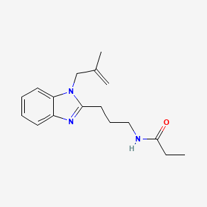 N-{3-[1-(2-METHYLPROP-2-EN-1-YL)-1H-1,3-BENZODIAZOL-2-YL]PROPYL}PROPANAMIDE