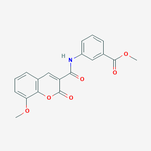 methyl 3-{[(8-methoxy-2-oxo-2H-chromen-3-yl)carbonyl]amino}benzoate