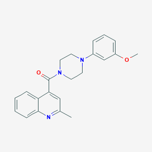 molecular formula C22H23N3O2 B4516514 4-{[4-(3-methoxyphenyl)-1-piperazinyl]carbonyl}-2-methylquinoline 