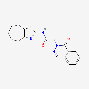 2-(1-oxo-2(1H)-phthalazinyl)-N-(5,6,7,8-tetrahydro-4H-cyclohepta[d][1,3]thiazol-2-yl)acetamide