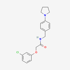 2-(3-chlorophenoxy)-N-[4-(1-pyrrolidinyl)benzyl]acetamide