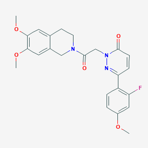 2-[2-(6,7-dimethoxy-3,4-dihydro-2(1H)-isoquinolinyl)-2-oxoethyl]-6-(2-fluoro-4-methoxyphenyl)-3(2H)-pyridazinone