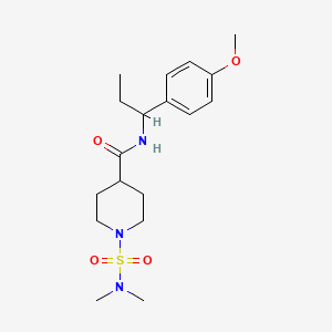 1-[(dimethylamino)sulfonyl]-N-[1-(4-methoxyphenyl)propyl]-4-piperidinecarboxamide