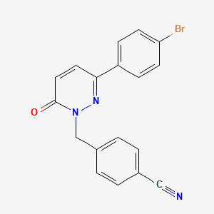 4-{[3-(4-bromophenyl)-6-oxo-1(6H)-pyridazinyl]methyl}benzonitrile