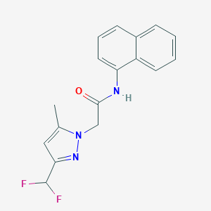 2-[3-(DIFLUOROMETHYL)-5-METHYL-1H-PYRAZOL-1-YL]-N~1~-(1-NAPHTHYL)ACETAMIDE