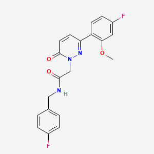 N-(4-fluorobenzyl)-2-[3-(4-fluoro-2-methoxyphenyl)-6-oxopyridazin-1(6H)-yl]acetamide