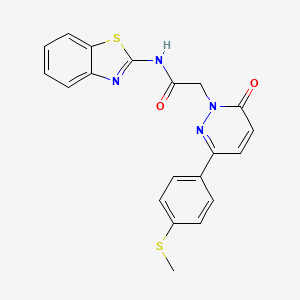 N-1,3-benzothiazol-2-yl-2-[3-[4-(methylthio)phenyl]-6-oxo-1(6H)-pyridazinyl]acetamide