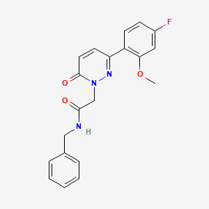 N-benzyl-2-(3-(4-fluoro-2-methoxyphenyl)-6-oxopyridazin-1(6H)-yl)acetamide