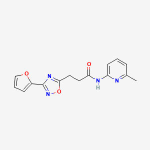 3-[3-(2-furyl)-1,2,4-oxadiazol-5-yl]-N-(6-methyl-2-pyridinyl)propanamide