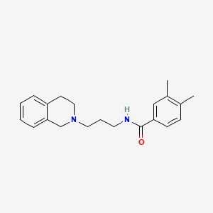 N-[3-(3,4-dihydro-2(1H)-isoquinolinyl)propyl]-3,4-dimethylbenzamide