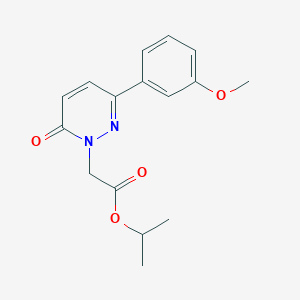 molecular formula C16H18N2O4 B4516630 isopropyl [3-(3-methoxyphenyl)-6-oxo-1(6H)-pyridazinyl]acetate 