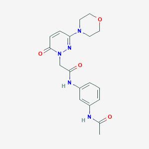 N-[3-(acetylamino)phenyl]-2-[3-(4-morpholinyl)-6-oxo-1(6H)-pyridazinyl]acetamide