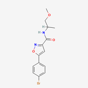 5-(4-bromophenyl)-N-(2-methoxy-1-methylethyl)-3-isoxazolecarboxamide