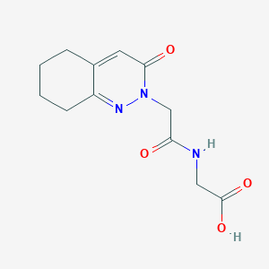 N-[(3-oxo-5,6,7,8-tetrahydro-2(3H)-cinnolinyl)acetyl]glycine