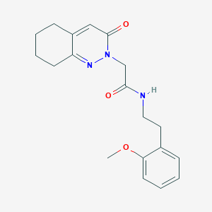 molecular formula C19H23N3O3 B4516752 N-[2-(2-methoxyphenyl)ethyl]-2-(3-oxo-5,6,7,8-tetrahydro-2(3H)-cinnolinyl)acetamide 