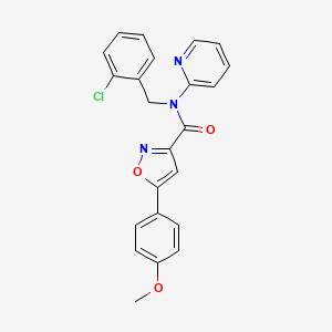 N-(2-chlorobenzyl)-5-(4-methoxyphenyl)-N-2-pyridinyl-3-isoxazolecarboxamide