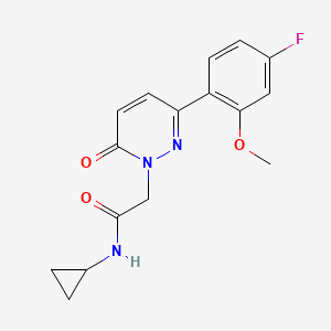 N-cyclopropyl-2-[3-(4-fluoro-2-methoxyphenyl)-6-oxo-1(6H)-pyridazinyl]acetamide