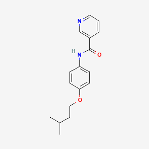 N-[4-(3-methylbutoxy)phenyl]nicotinamide