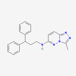 N-(3,3-diphenylpropyl)-3-methyl[1,2,4]triazolo[4,3-b]pyridazin-6-amine