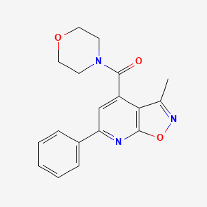 3-methyl-4-(4-morpholinylcarbonyl)-6-phenylisoxazolo[5,4-b]pyridine