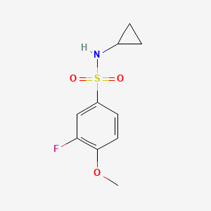 N-cyclopropyl-3-fluoro-4-methoxybenzenesulfonamide