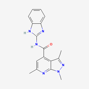 N-1H-benzimidazol-2-yl-1,3,6-trimethyl-1H-pyrazolo[3,4-b]pyridine-4-carboxamide