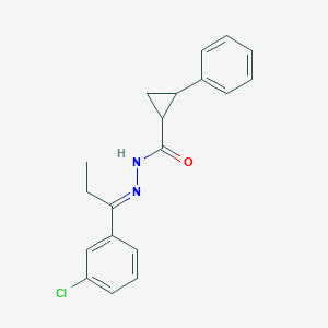 N'-[1-(3-chlorophenyl)propylidene]-2-phenylcyclopropanecarbohydrazide