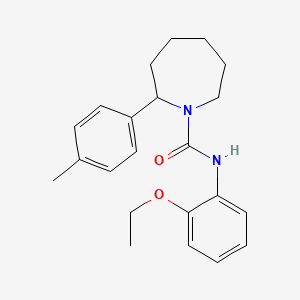 molecular formula C22H28N2O2 B4516886 N-(2-ethoxyphenyl)-2-(4-methylphenyl)-1-azepanecarboxamide 