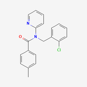 molecular formula C20H17ClN2O B4516904 N-(2-chlorobenzyl)-4-methyl-N-2-pyridinylbenzamide 