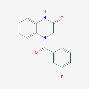 molecular formula C15H11FN2O2 B4516910 4-(3-fluorobenzoyl)-3,4-dihydro-2(1H)-quinoxalinone 