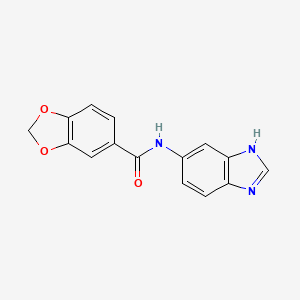 N-1H-benzimidazol-6-yl-1,3-benzodioxole-5-carboxamide