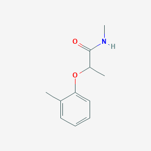 molecular formula C11H15NO2 B4516935 N-methyl-2-(2-methylphenoxy)propanamide 