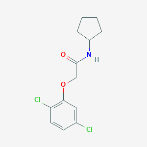 molecular formula C13H15Cl2NO2 B451694 N-cyclopentyl-2-(2,5-dichlorophenoxy)acetamide CAS No. 496017-19-7