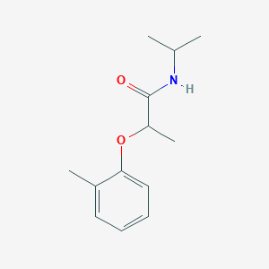 molecular formula C13H19NO2 B4516945 N-isopropyl-2-(2-methylphenoxy)propanamide 