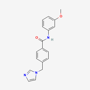 4-(1H-imidazol-1-ylmethyl)-N-(3-methoxyphenyl)benzamide