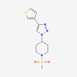 1-(methylsulfonyl)-4-[4-(3-thienyl)-1H-1,2,3-triazol-1-yl]piperidine