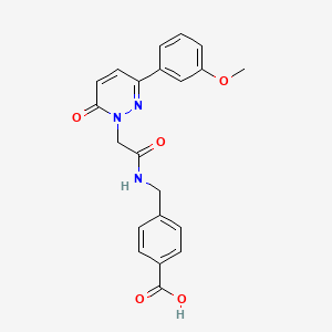 4-[({[3-(3-methoxyphenyl)-6-oxopyridazin-1(6H)-yl]acetyl}amino)methyl]benzoic acid