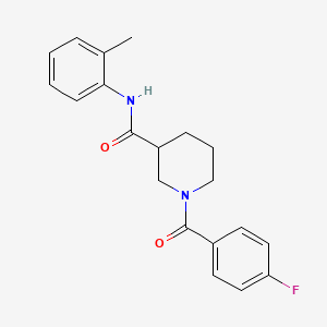 1-(4-fluorobenzoyl)-N-(2-methylphenyl)-3-piperidinecarboxamide