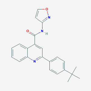 molecular formula C23H21N3O2 B451698 2-(4-tert-butylphenyl)-N-(3-isoxazolyl)-4-quinolinecarboxamide 