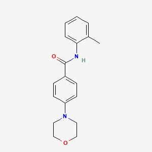 N-(2-methylphenyl)-4-(4-morpholinyl)benzamide