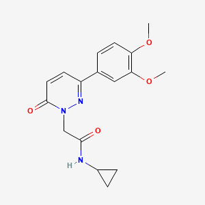 N-cyclopropyl-2-(3-(3,4-dimethoxyphenyl)-6-oxopyridazin-1(6H)-yl)acetamide