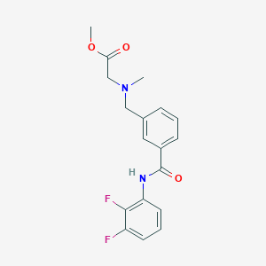 molecular formula C18H18F2N2O3 B4517027 methyl [(3-{[(2,3-difluorophenyl)amino]carbonyl}benzyl)(methyl)amino]acetate 